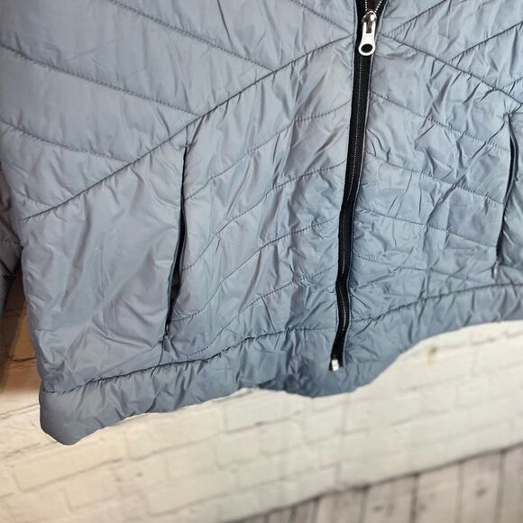 Free Country Women's Gray Packable Quilted Puffer Coat Size L NWOT - Picture 2 of 7